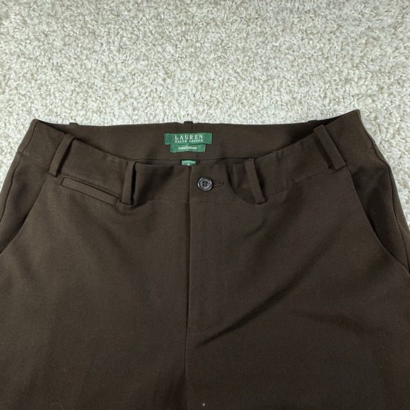 Lauren Ralph Lauren Pants‎ Women's Size 8 Brown Sanderson Dress Work Career - Picture 4 of 5